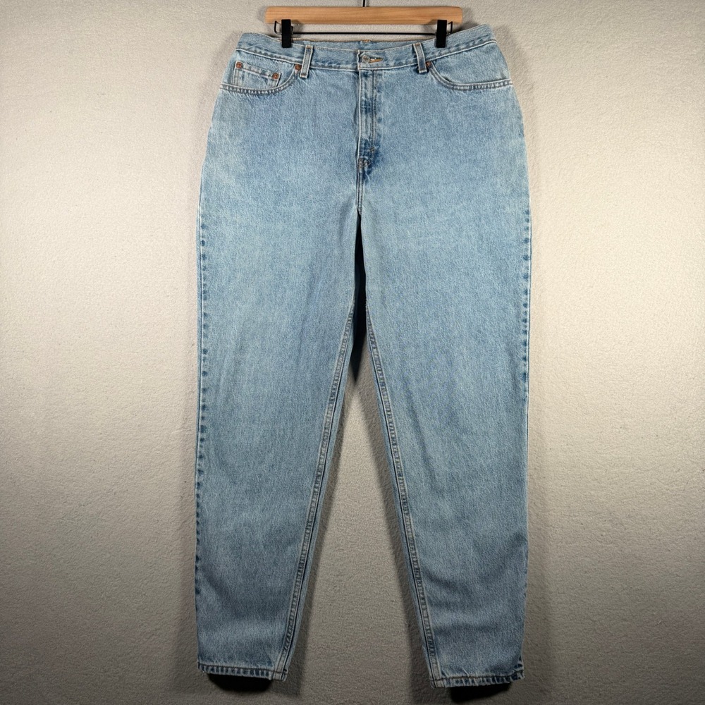 Levis 550 Relaxed Fit Tapered Leg Light Wash Jeans Women 18 M High Rise 36x32